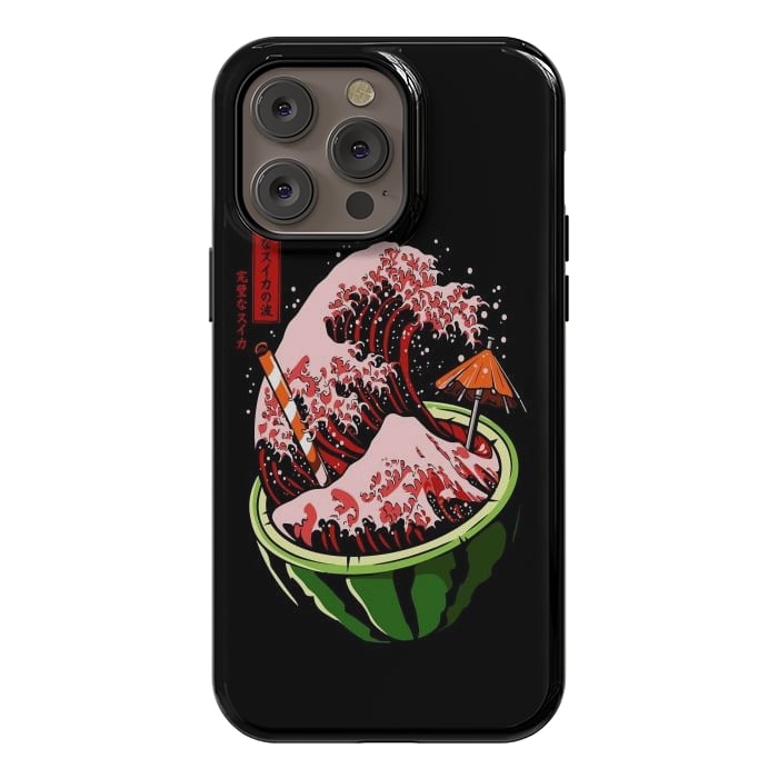 iPhone 14 Pro max StrongFit The Great Wave Of Watermelon by LM2Kone