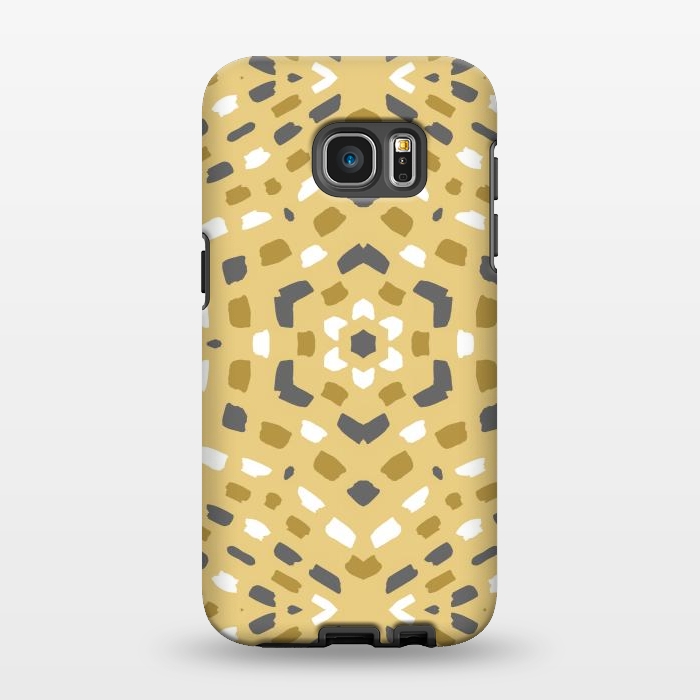Galaxy S7 EDGE StrongFit Geometrical Kaleidoscope Pattern by Creativeaxle