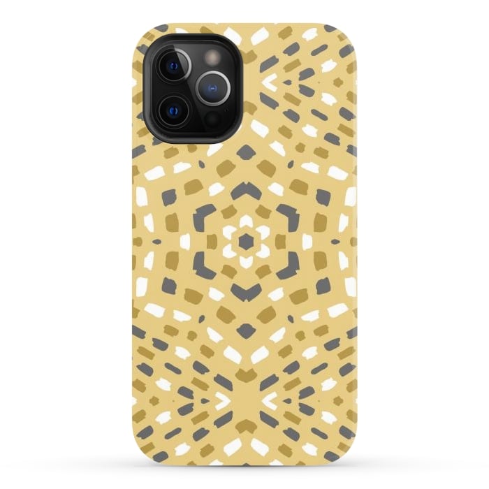 iPhone 12 Pro Max StrongFit Geometrical Kaleidoscope Pattern by Creativeaxle