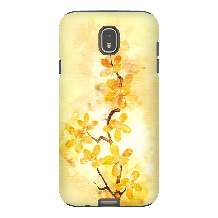Galaxy J7 StrongFit Yellow Tropical Branch by Creativeaxle