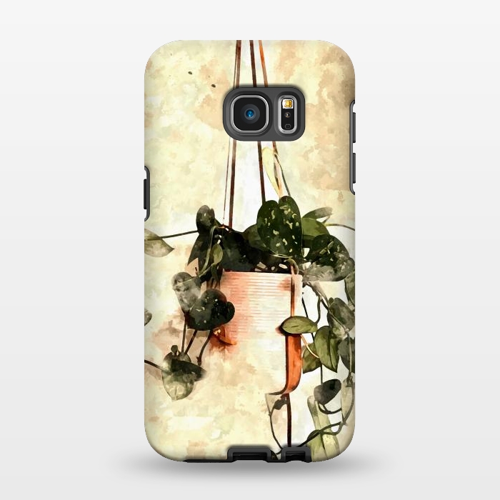 Galaxy S7 EDGE StrongFit Hanging Money Plant by Creativeaxle