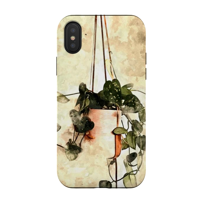 iPhone Xs / X StrongFit Hanging Money Plant by Creativeaxle