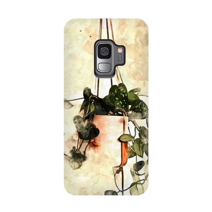 Galaxy S9 StrongFit Hanging Money Plant by Creativeaxle