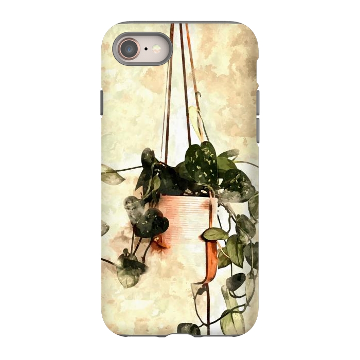 iPhone 8 StrongFit Hanging Money Plant by Creativeaxle