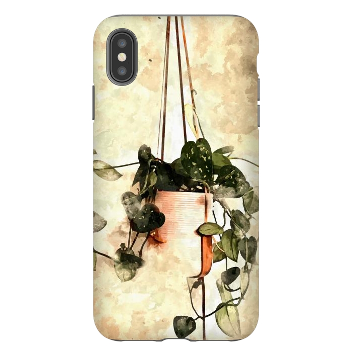 iPhone Xs Max StrongFit Hanging Money Plant by Creativeaxle