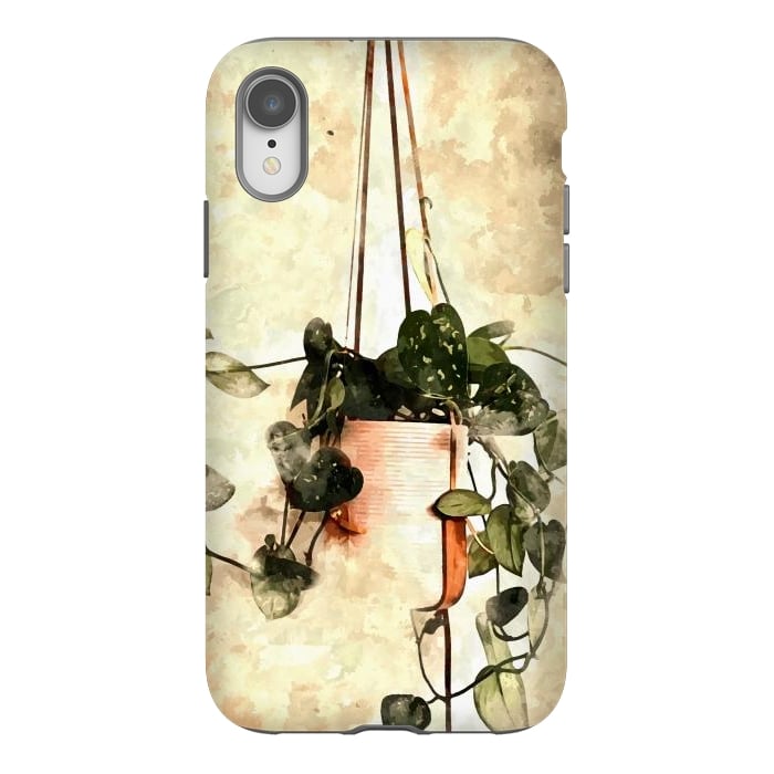 iPhone Xr StrongFit Hanging Money Plant by Creativeaxle