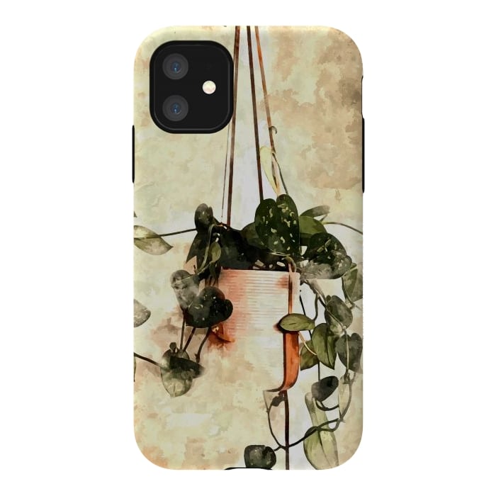 iPhone 11 StrongFit Hanging Money Plant by Creativeaxle