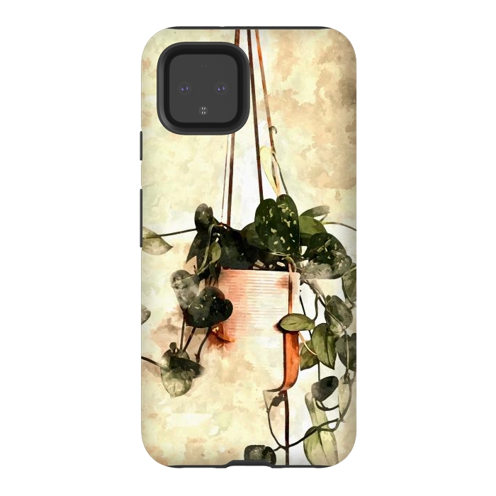 Pixel 4 StrongFit Hanging Money Plant by Creativeaxle
