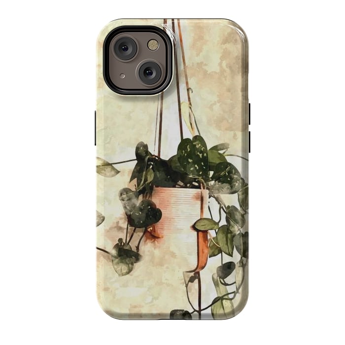 iPhone 14 StrongFit Hanging Money Plant by Creativeaxle