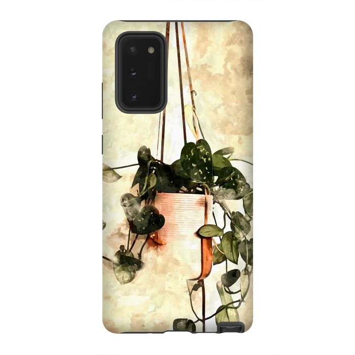 Galaxy Note 20 StrongFit Hanging Money Plant by Creativeaxle
