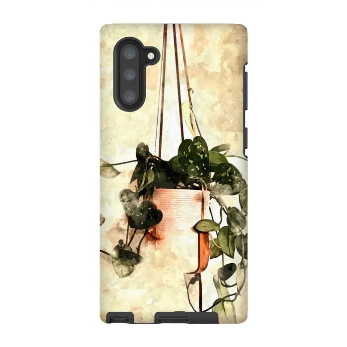 Galaxy Note 10 StrongFit Hanging Money Plant by Creativeaxle