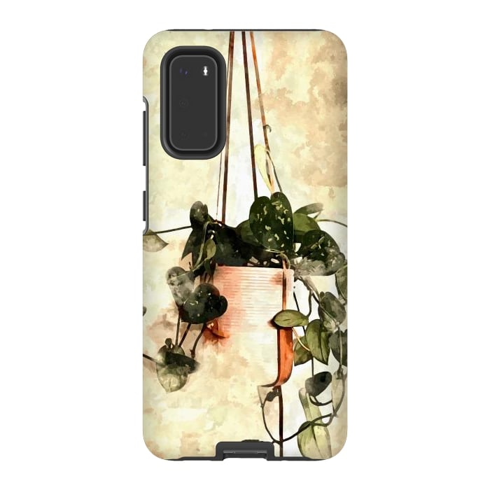 Galaxy S20 StrongFit Hanging Money Plant by Creativeaxle