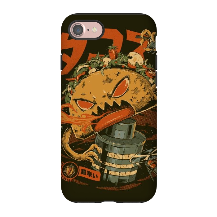 iPhone 7 StrongFit Spicy Taco Attack by Ilustrata