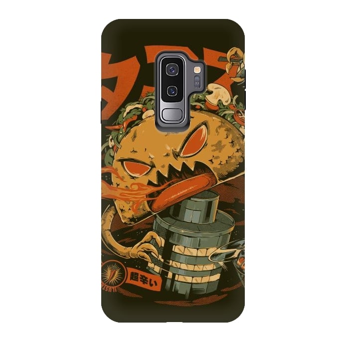 Galaxy S9 plus StrongFit Spicy Taco Attack by Ilustrata