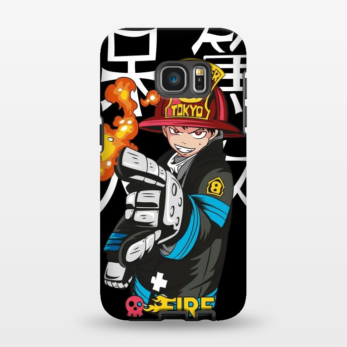 Galaxy S7 EDGE StrongFit Fire force by Kato