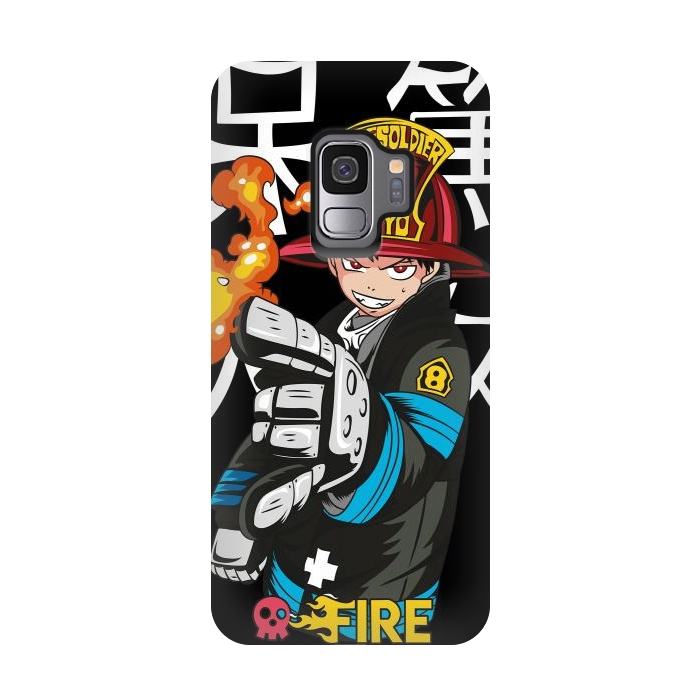 Galaxy S9 StrongFit Fire force by Kato
