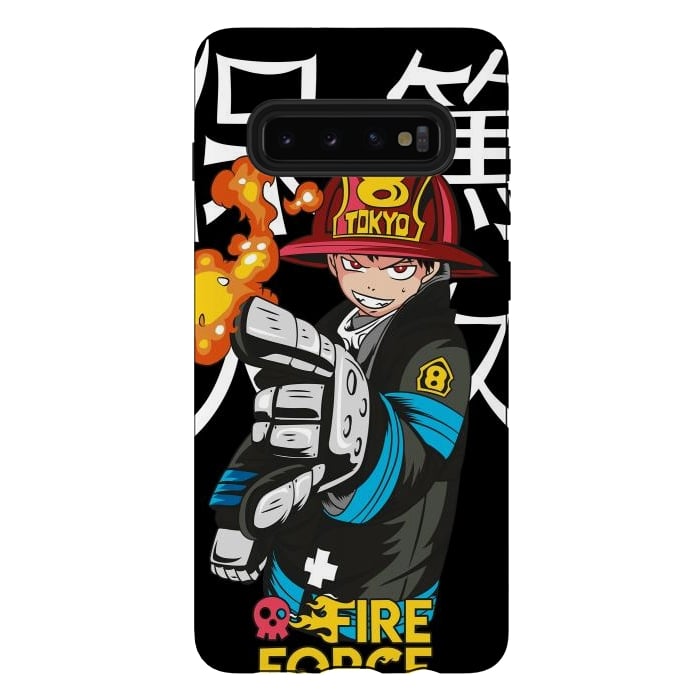 Galaxy S10 plus StrongFit Fire force by Kato