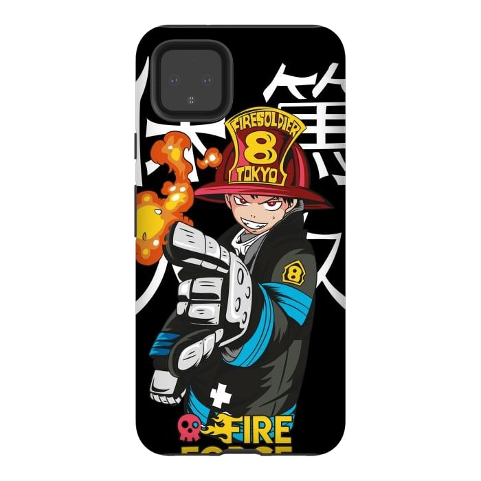 Pixel 4XL StrongFit Fire force by Kato