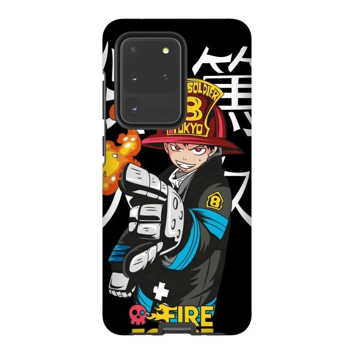 Galaxy S20 Ultra StrongFit Fire force by Kato
