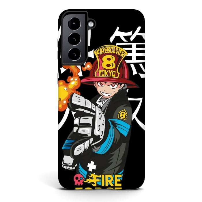 Galaxy S21 StrongFit Fire force by Kato