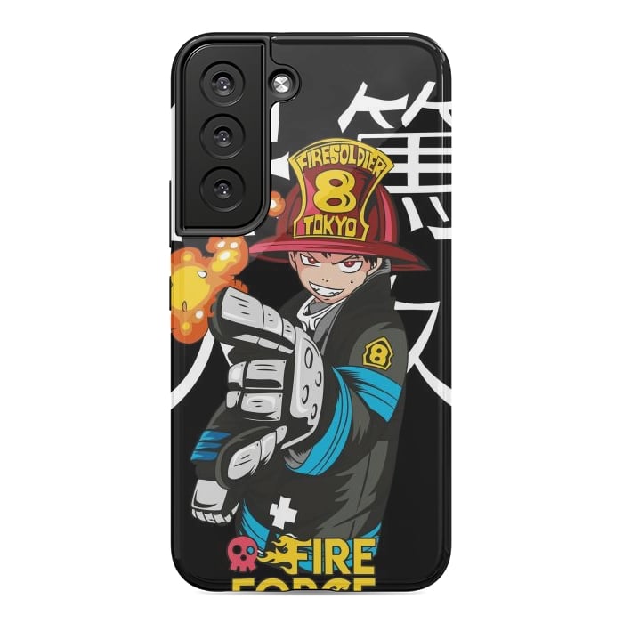 Galaxy S22 StrongFit Fire force by Kato