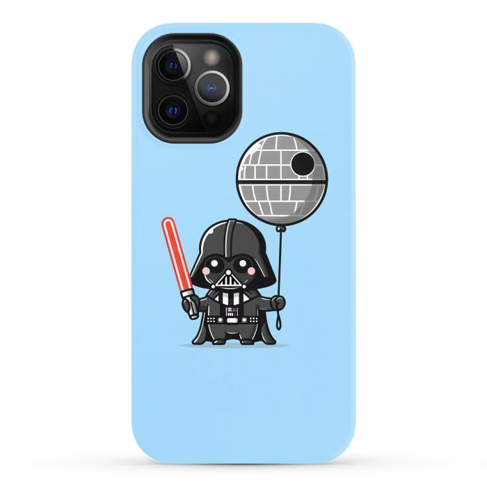 iPhone 12 Pro Max StrongFit Mini Vader - Come to the Cute Side by Mitxel Gonzalez