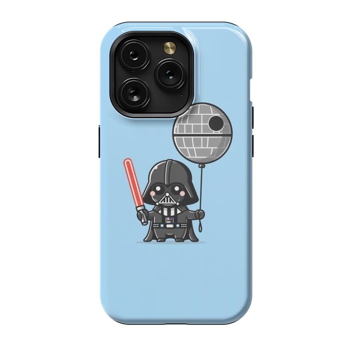 iPhone 15 Pro StrongFit Mini Vader - Come to the Cute Side by Mitxel Gonzalez