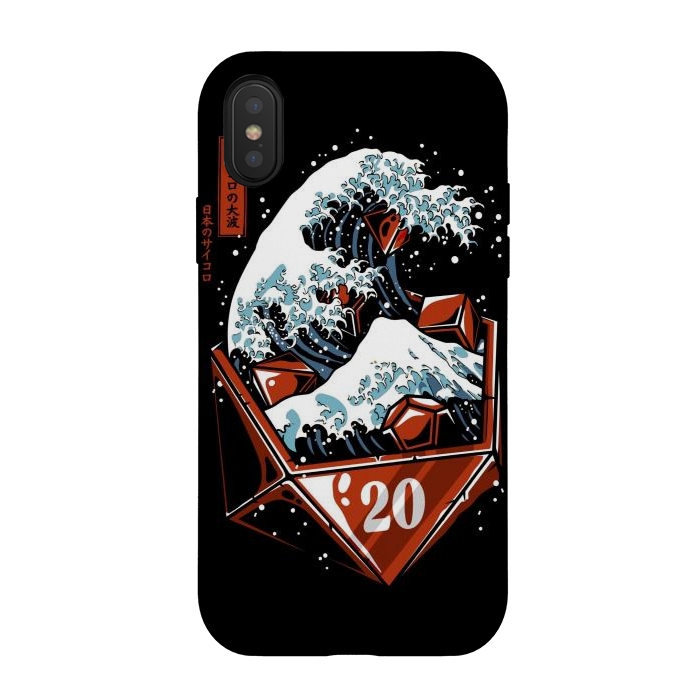 iPhone Xs / X StrongFit The Great Wave Of Dices by LM2Kone