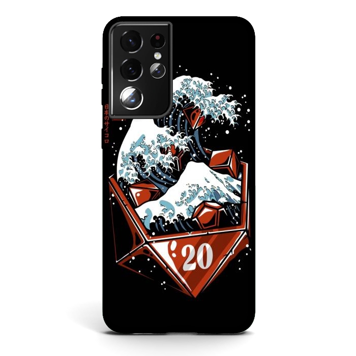 Galaxy S21 ultra StrongFit The Great Wave Of Dices by LM2Kone