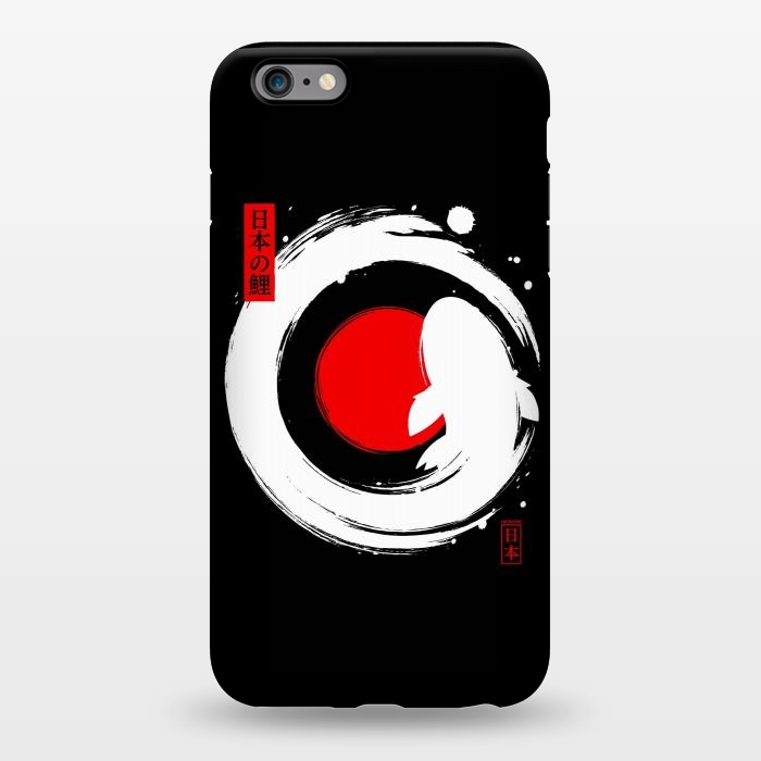 iPhone 6/6s plus StrongFit White Koi Japanese Enso by LM2Kone