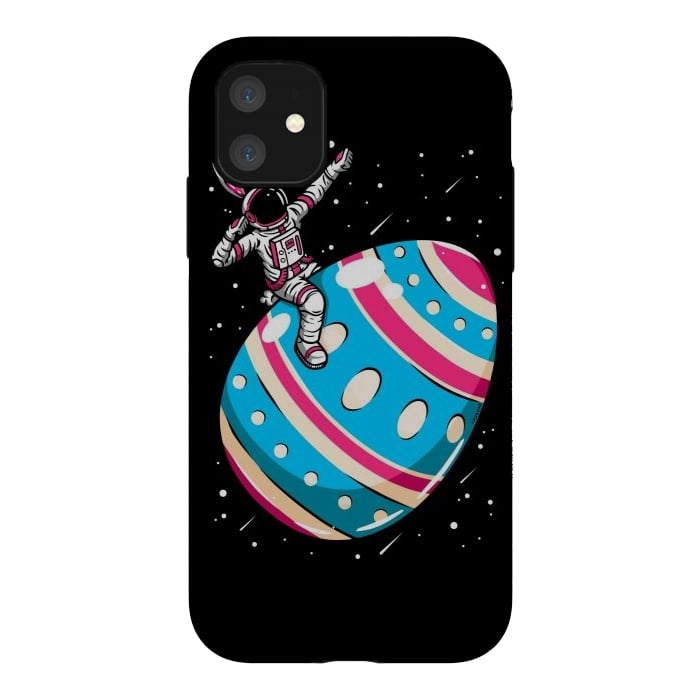 iPhone 11 StrongFit Easter Egg Astronaut by LM2Kone