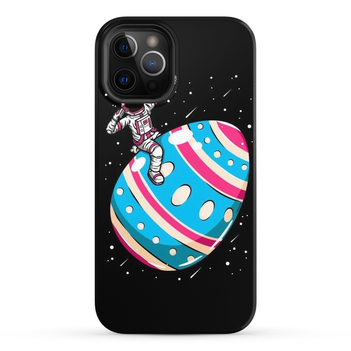 iPhone 12 Pro StrongFit Easter Egg Astronaut by LM2Kone