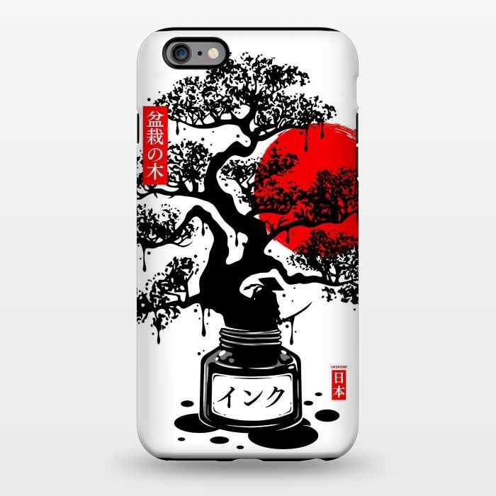 iPhone 6/6s plus StrongFit Black Bonsai Japanese Ink by LM2Kone