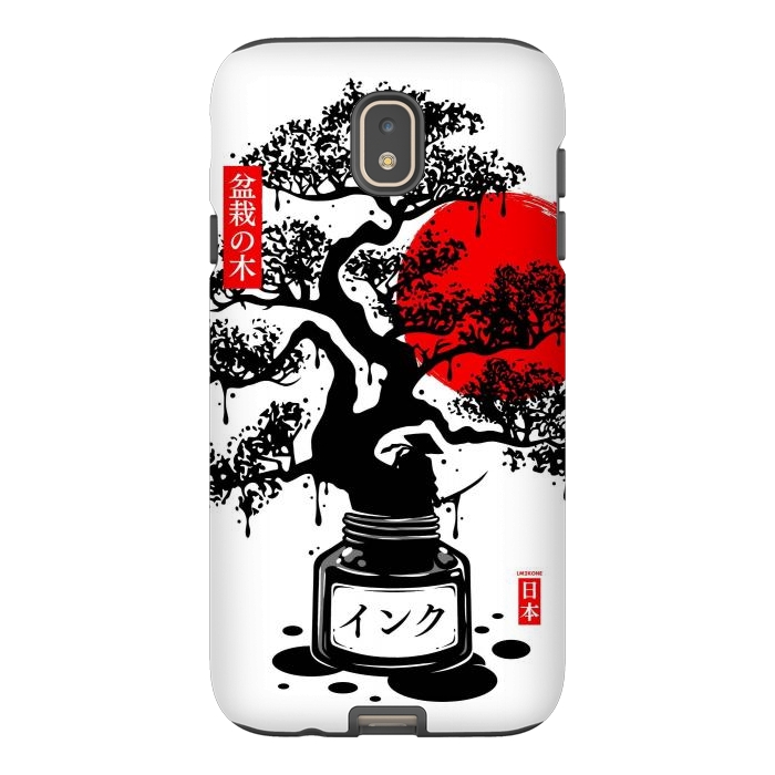 Galaxy J7 StrongFit Black Bonsai Japanese Ink by LM2Kone