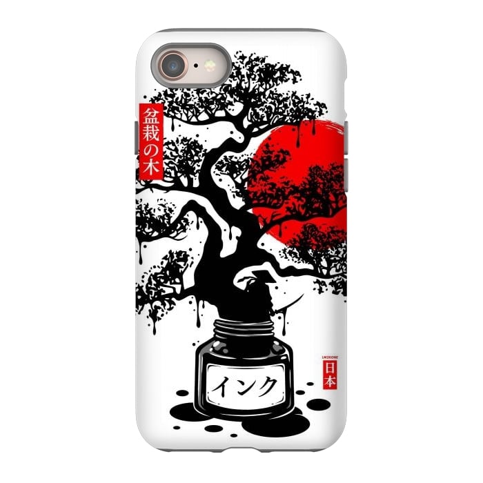 iPhone SE StrongFit Black Bonsai Japanese Ink by LM2Kone