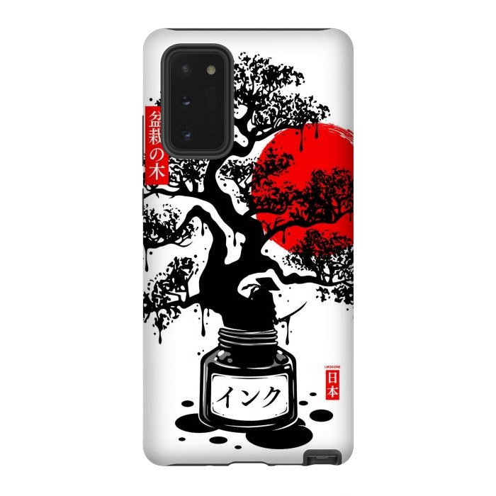 Galaxy Note 20 StrongFit Black Bonsai Japanese Ink by LM2Kone