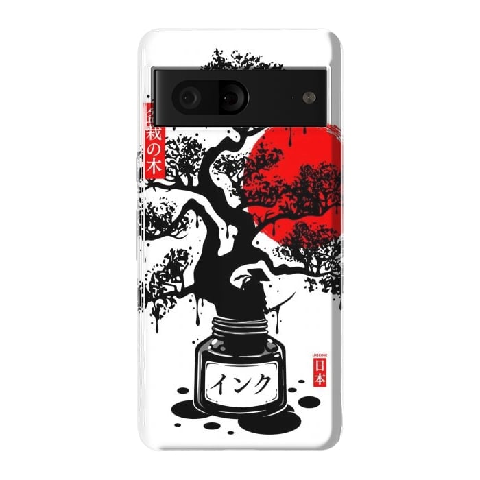 Pixel 7 StrongFit Black Bonsai Japanese Ink by LM2Kone