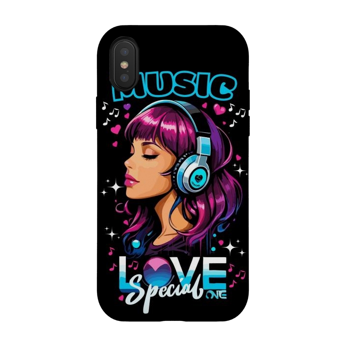 iPhone Xs / X StrongFit Music Love Special by LM2Kone