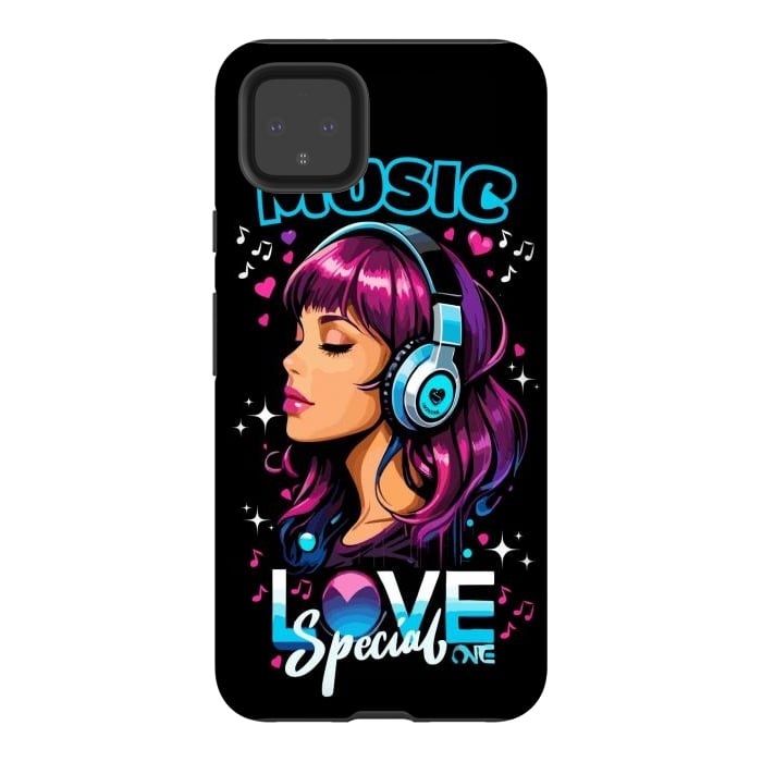 Pixel 4XL StrongFit Music Love Special by LM2Kone