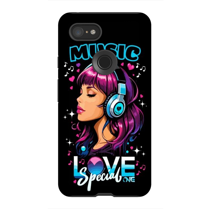 Pixel 3XL StrongFit Music Love Special by LM2Kone