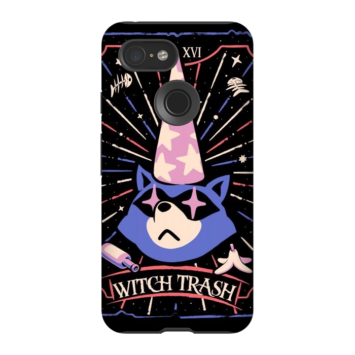 Pixel 3 StrongFit The Witch Trash by Ilustrata