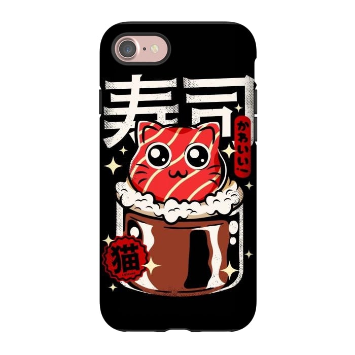 iPhone 7 StrongFit Neko Sushi Cat by LM2Kone