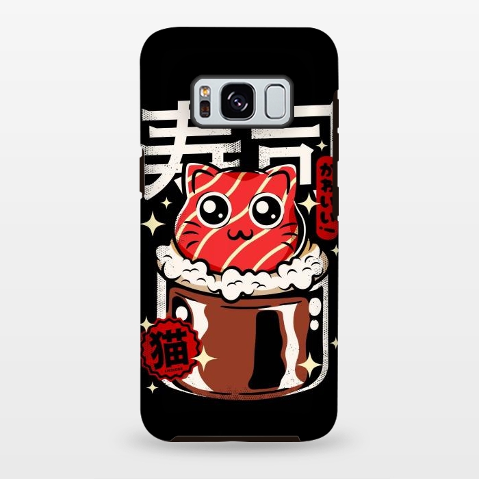 Galaxy S8 plus StrongFit Neko Sushi Cat by LM2Kone