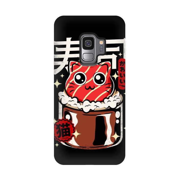 Galaxy S9 StrongFit Neko Sushi Cat by LM2Kone