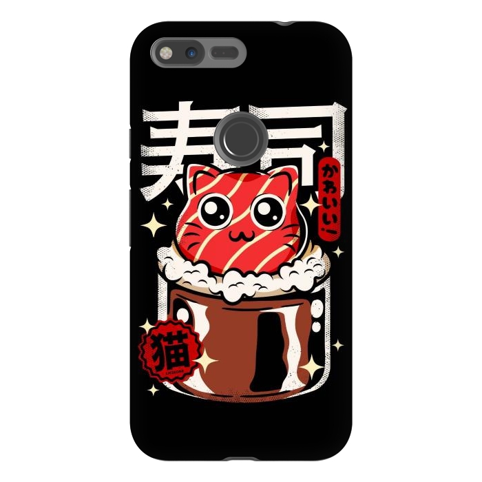 Pixel XL StrongFit Neko Sushi Cat by LM2Kone