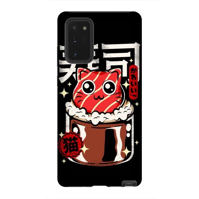 Galaxy Note 20 StrongFit Neko Sushi Cat by LM2Kone