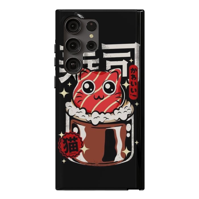 Galaxy S23 Ultra StrongFit Neko Sushi Cat by LM2Kone