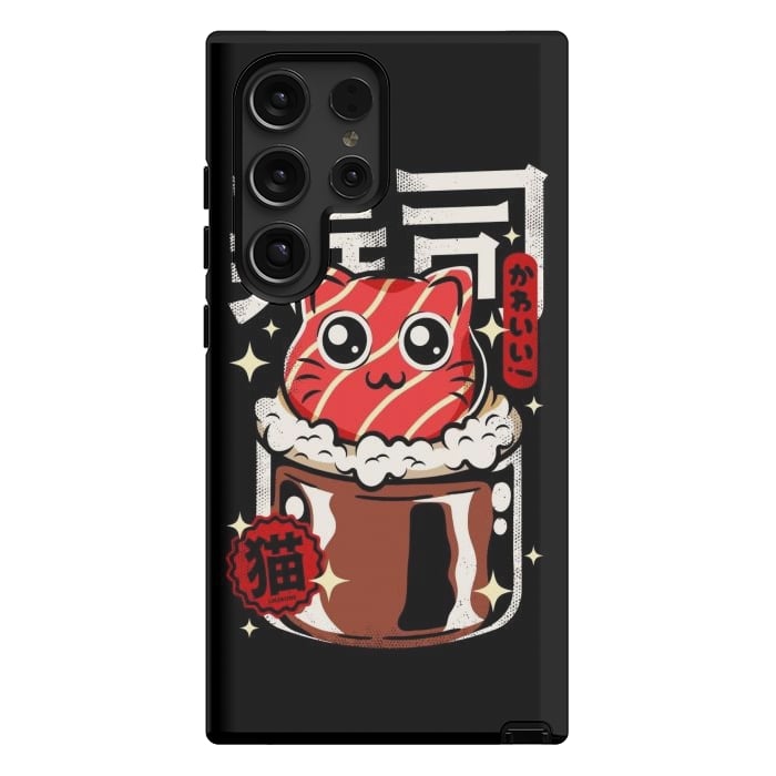 Galaxy S24 Ultra StrongFit Neko Sushi Cat by LM2Kone