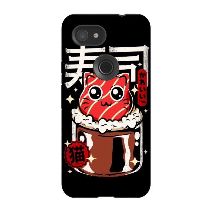 Pixel 3A StrongFit Neko Sushi Cat by LM2Kone