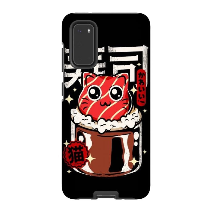 Galaxy S20 StrongFit Neko Sushi Cat by LM2Kone